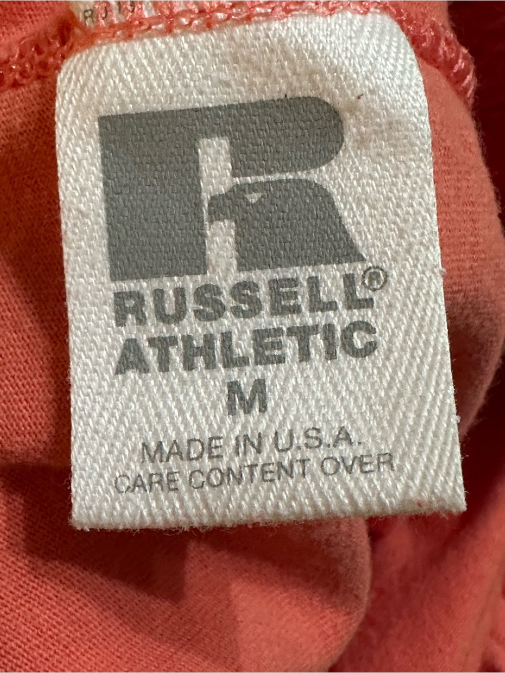 Vintage 90s Womens Russell Athletic Jersey Gym Shorts Made In USA Coral Pink M - Picture 6 of 7